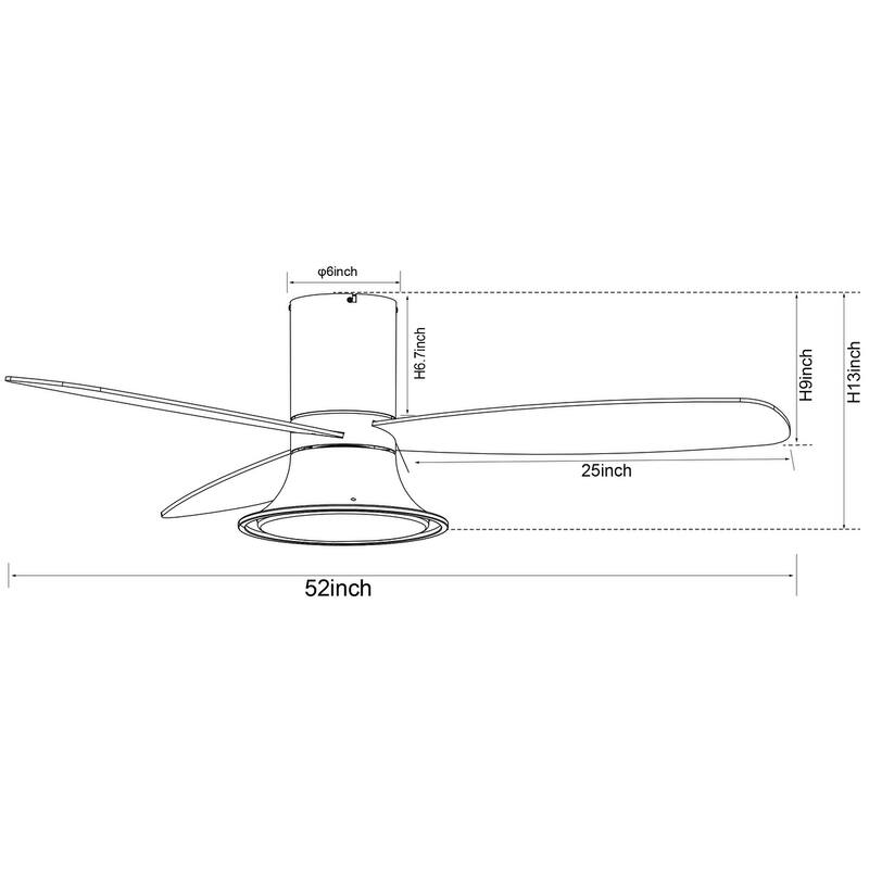 Lucci Air Flusso 52" Light with Remote Ceiling Fan