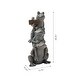 preview thumbnail 7 of 5, Glitzhome 28"H Bronze MGO Stacked Frog Statue