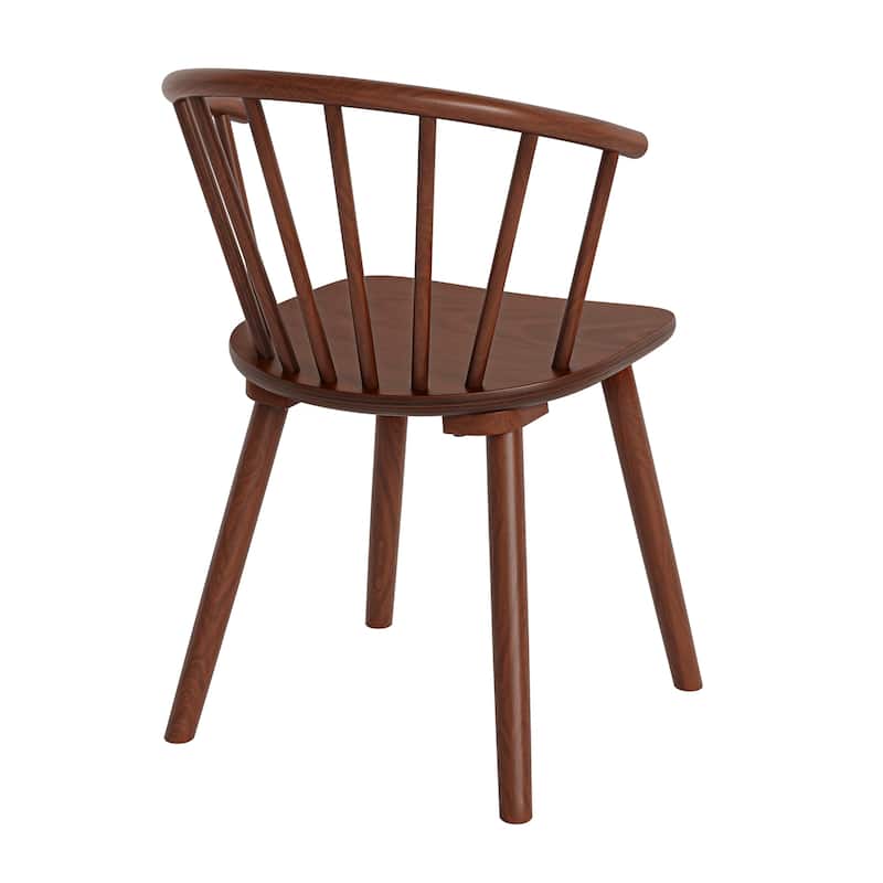 Wooden Dining Chairs with Spindle Backrest, Set of 2/4/6 Kitchen Chairs for Kitchen Island