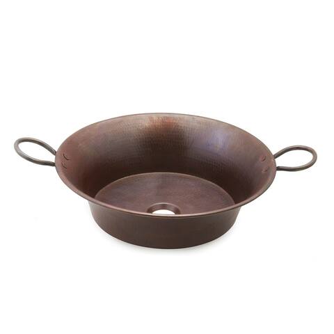 Copernicus 21" Vessel Bathroom Sink in Copper