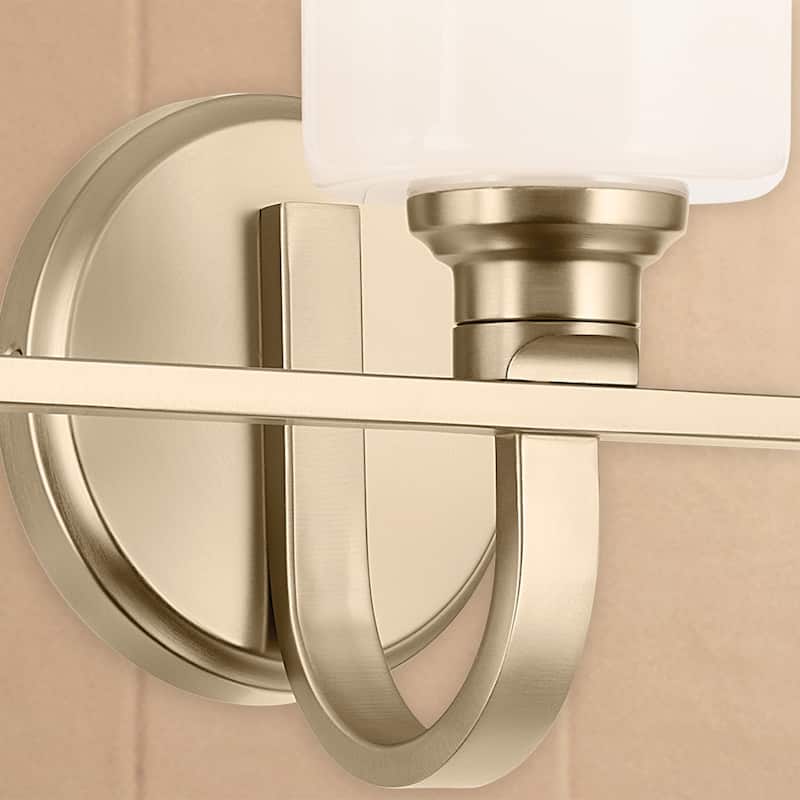 Kichler Lighting Gioe 24.25" 3-Light Vanity Light with Opal Glass in Champagne Bronze