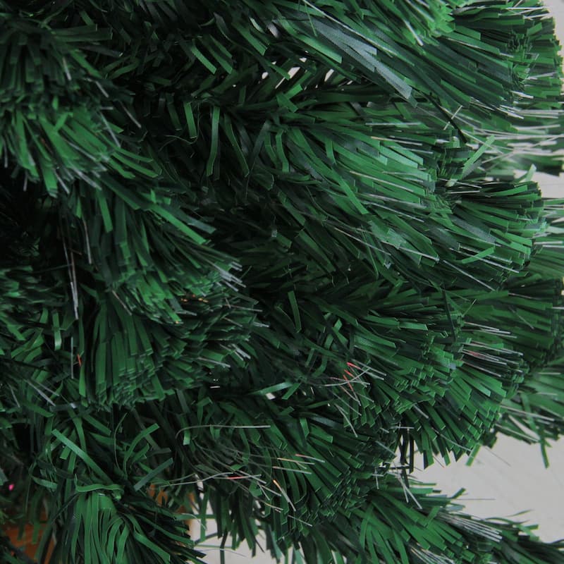 Pre-Lit Medium Color Changing Fiber Optic Artificial Christmas Tree - 3' - 3 Foot