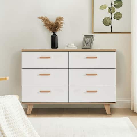 Wood Storge Cabinet ,Chest with Four Legs and Drawers