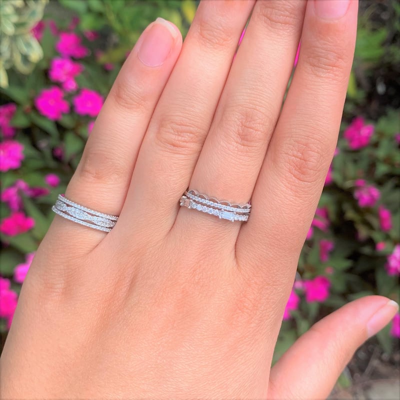 Joelle Collection Diamond Ring 14K Gold 1/8ct TDW Diamond Band