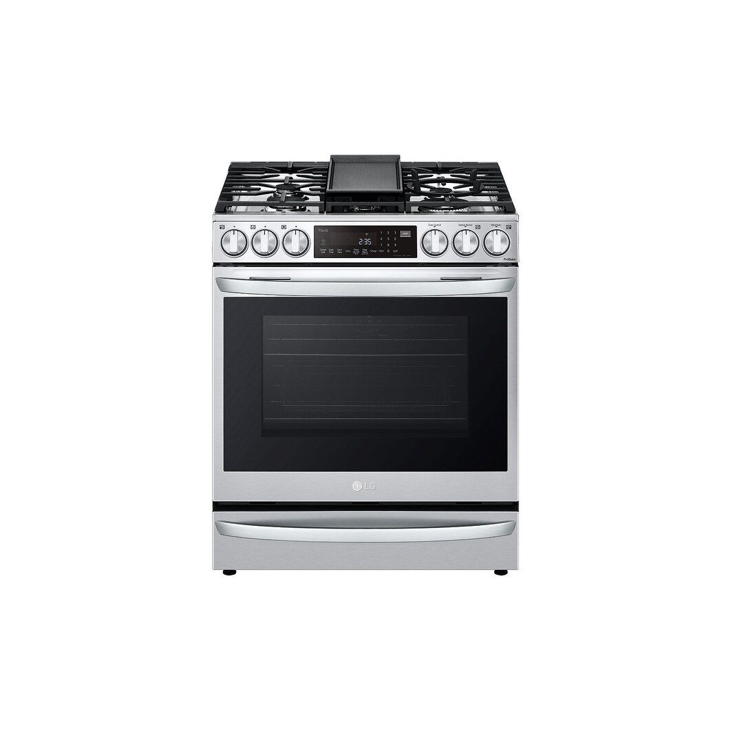 LG LSGL6337D 6.3 cu ft. Smart Wi-Fi Enabled ProBake Convection InstaView Gas Slide-in Range with Air Fry