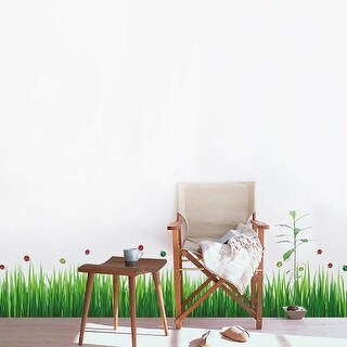 Walplus Wall Sticker Decal Colorful Ladybird Grass Kids Nursery Decor