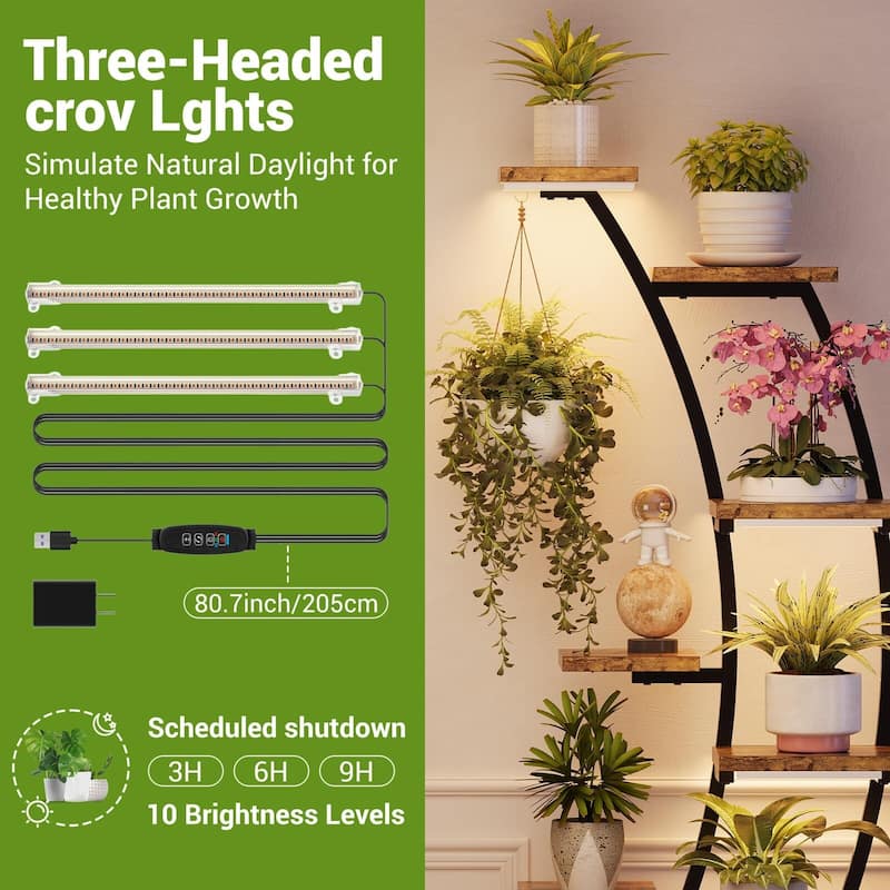 9 Tier Plant Stand With Grow Light