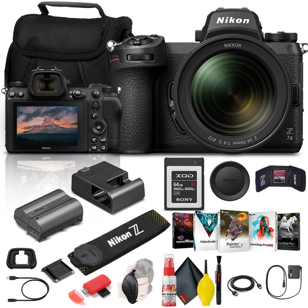Nikon Z 7II Mirrorless Digital Camera 45.7MP with 24-70mm f/4 Lens