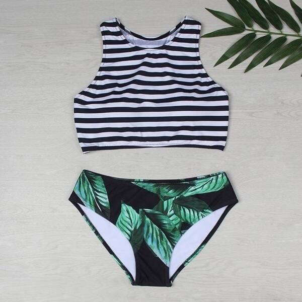 Shop Lyric Halter Bikini Set Swimsuit Hot Crop Top Swimwear For