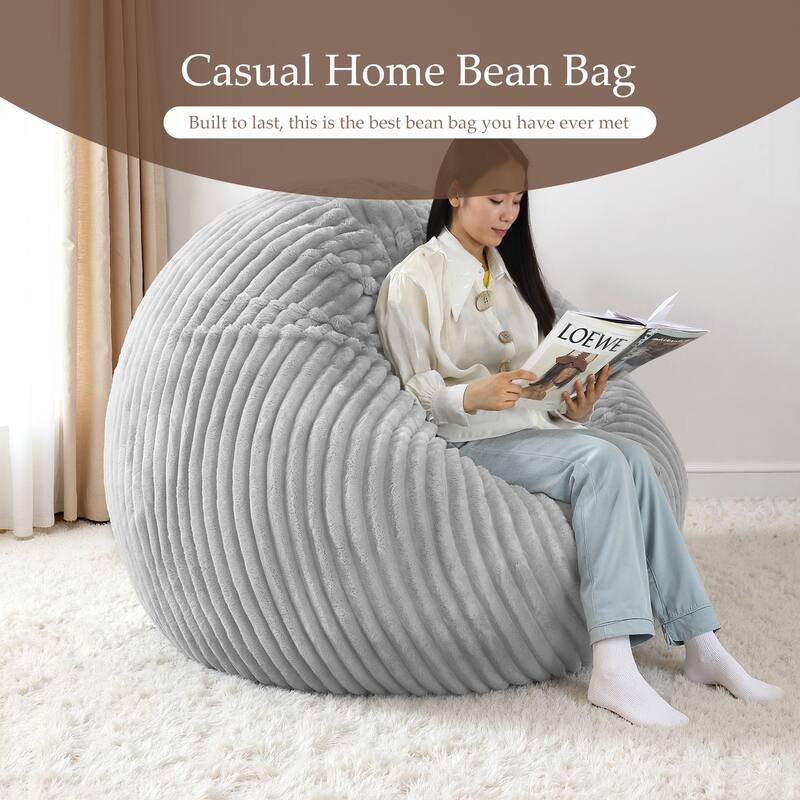 Oversized Bean Bag Chair Bean Bag Bed for Adults & Convertible