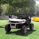 preview thumbnail 20 of 98, 24V Ride-On Dump Truck with Shovel, Remote Control, Two Seats, LED Lights, Ages 3-8 White