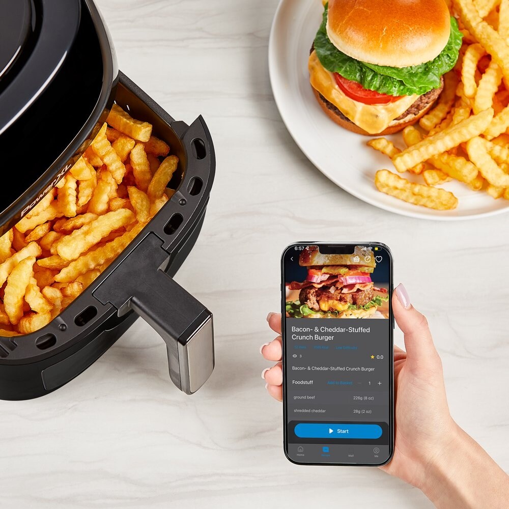 Smart Microwave Air Fryer Plus 6 in 1 Countertop Microwave Air Fryer Oven Combo with Convection Black none