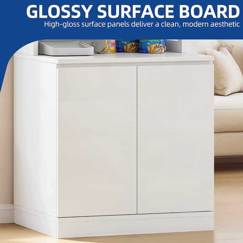 Moasis Hidden Litter Box Furniture with Power Hub for Self-Cleaning Litter Boxes