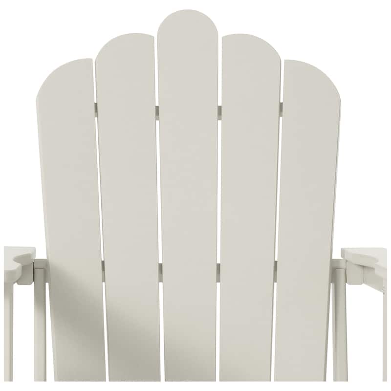 Aderson Outdoor Poly Adirondack Chair Set with Coffee Table