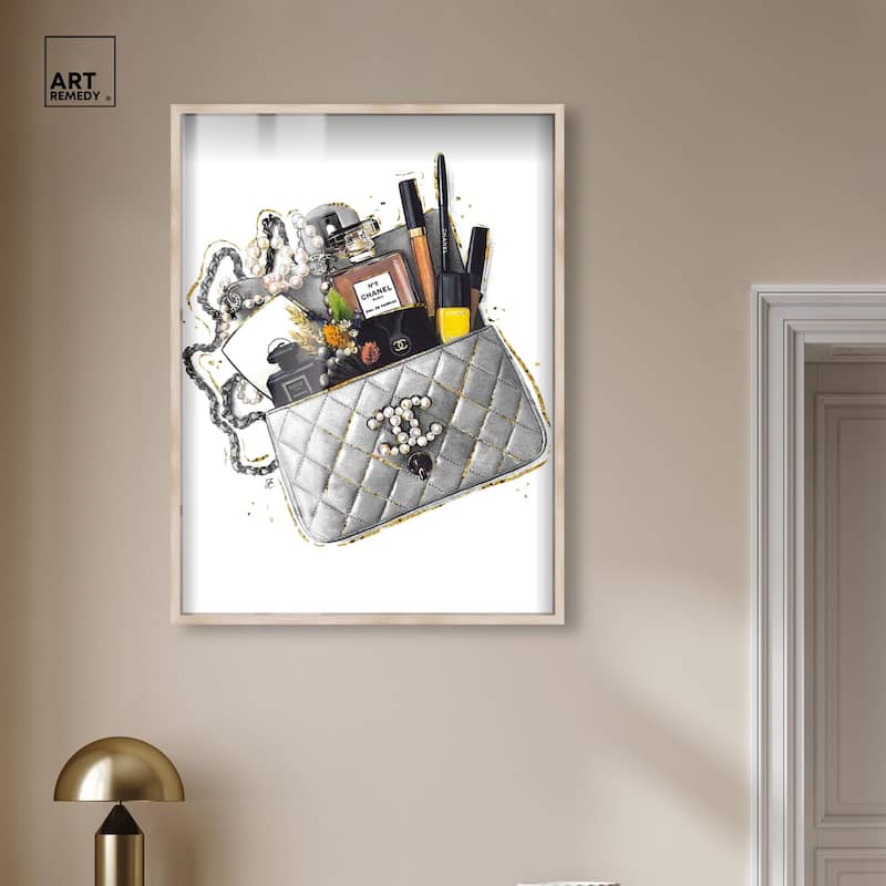 Grey Treasure Bag Shadowbox by Art Remedy