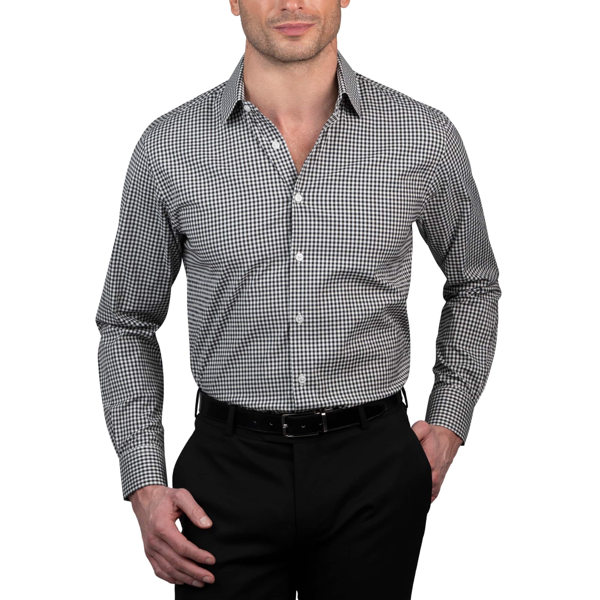 ben sherman dress shirts Mens Classic Check Short Sleeve Shirt 95% polyester Signature Cotton Oxford Shirt in