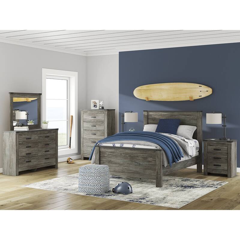 Signature Design by Ashley Frandern Gray Bedroom Mirror - 40" W x 3" D x 33" H