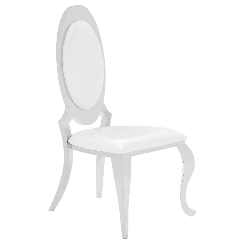 Antoine Chrome Rectangular Glass Top Dining Set