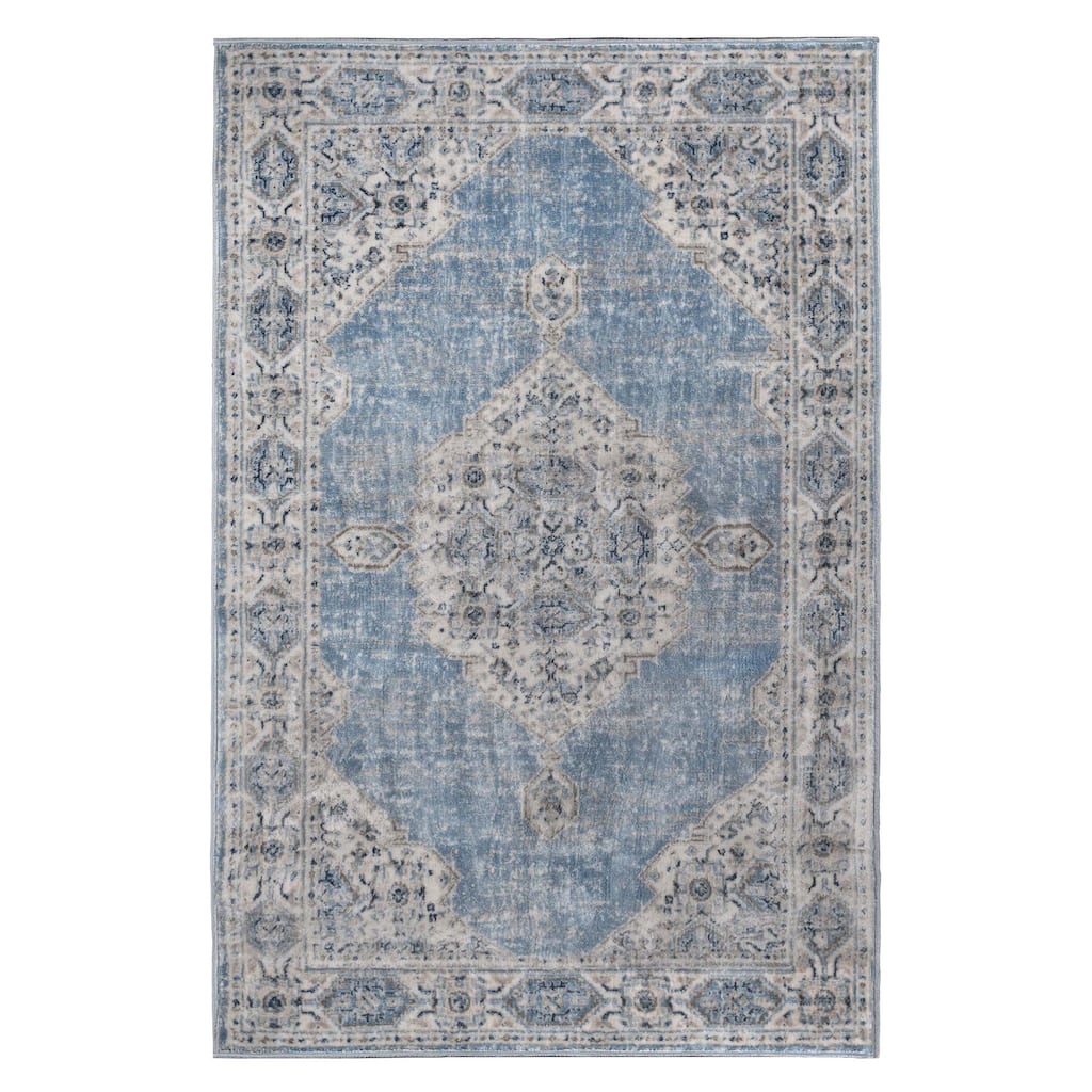 Superior Kailani Modern Farmhouse Medallion Indoor Runner or Area Rug