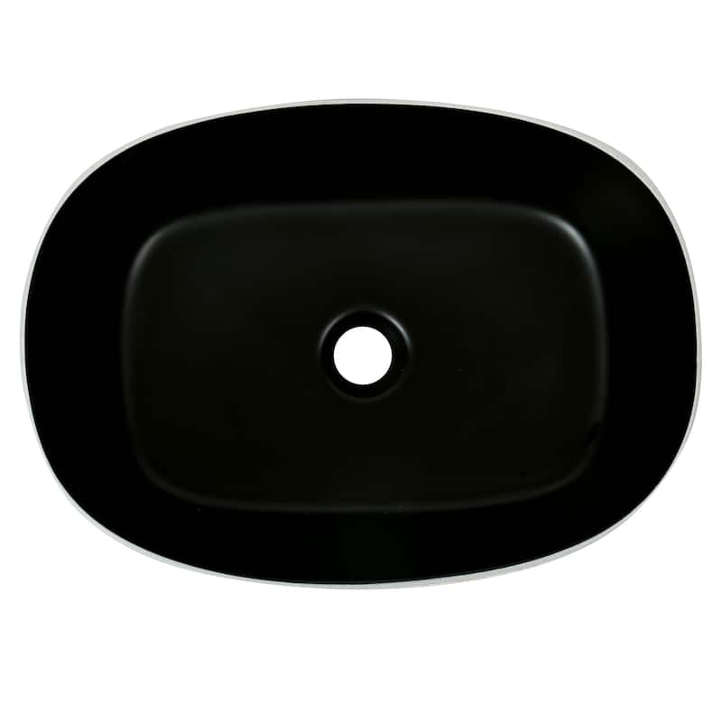 Fine Fixtures Dumbo Modern Bathroom Vanity -Black Rack with Vessel Sink