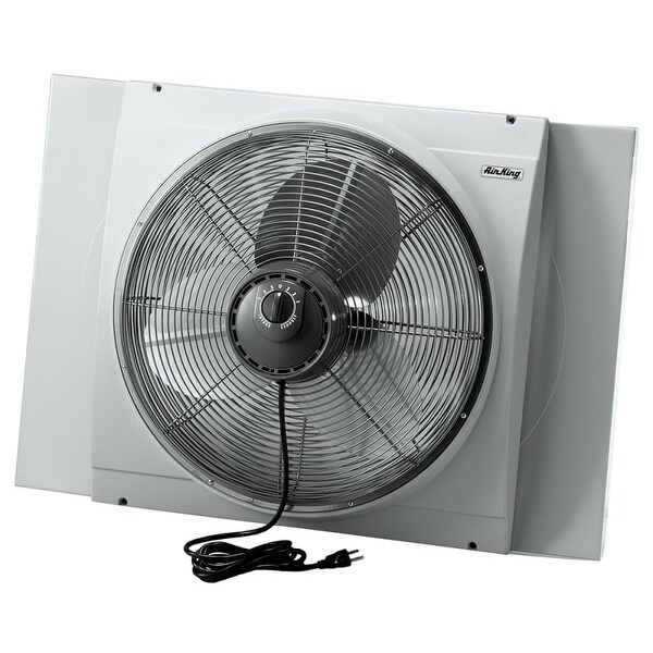 Air King 9166 20 Inch 3560 CFM Whole House Window Mounted Fan with Storm Guard Housing from the Window Fans Collection