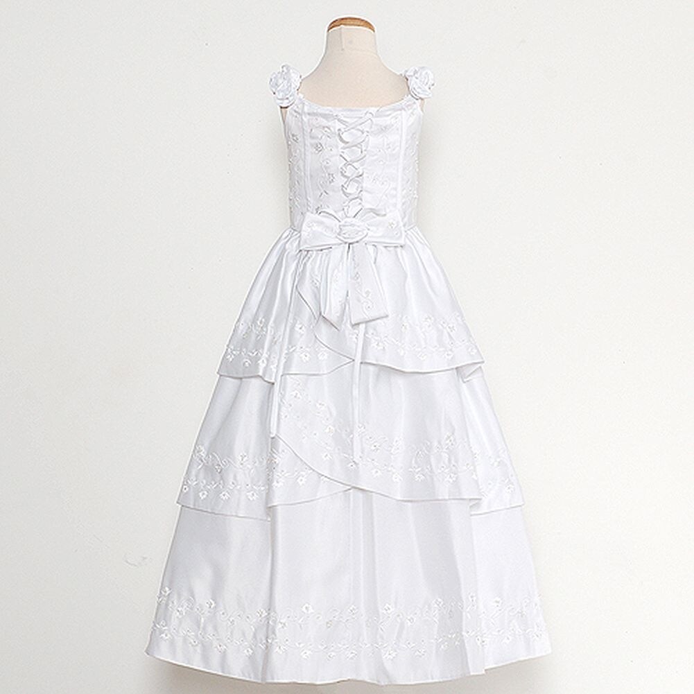 white corset gown