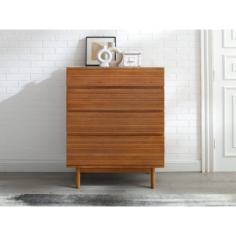 Hansen 4 Drawer High Chest, Copper - Amber