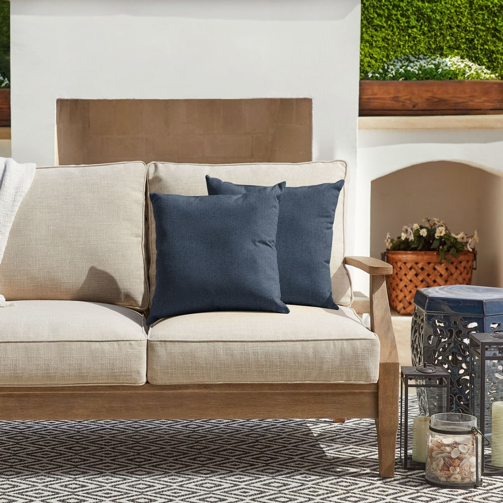 Sorra Home Sunbrella Outdoor Knife Edge Pillow Set of 2