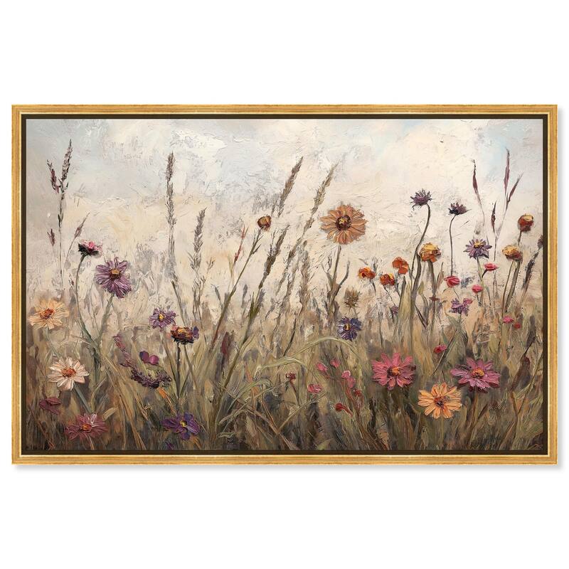 Vintage Blooms II Canvas by Art Remedy - Gold - 36" x 24"