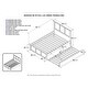 preview thumbnail 6 of 4, Madison White Full Platform Bed with Twin Trundle
