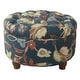 preview thumbnail 13 of 15, HomePop Tufted Round Storage Ottoman - Navy
