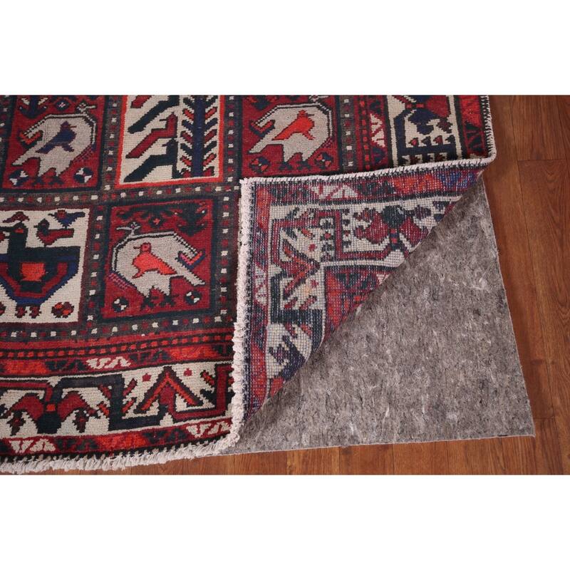 Handmade Garden Design Tribal Bakhtiari Persian Vintage Wool Carpet - 5'3"x 10'0"