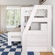 preview thumbnail 9 of 26, Max and Lily Modern Farmhouse Twin XL Over Queen Bunk Bed With Staircase