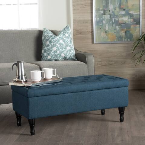 Chantelle Fabric Storage Ottoman by Christopher Knight Home