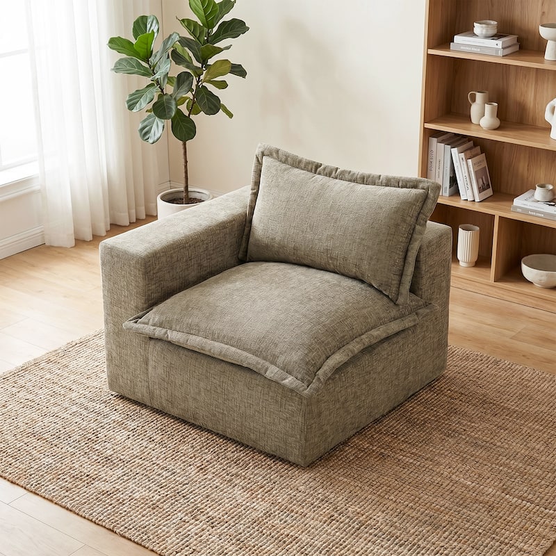 Comfy Cloud Couch Plush Modular Sectional Sofa For Living Room