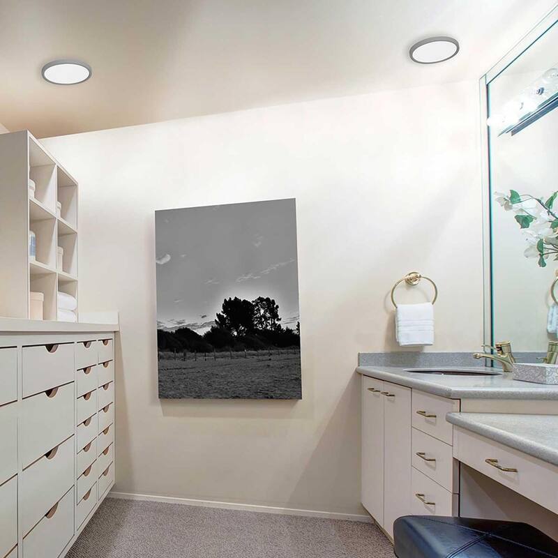 Edge Round Ceiling LED Light 25W 2250Lm - Black