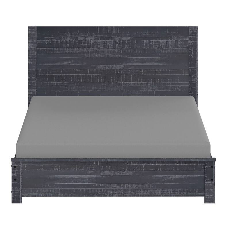 Yes4wood Albany Queen Bed Frame with Headboard, Solid Wood