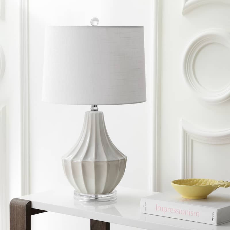 Thatcher 24.5" Ceramic LED Table Lamp, Navy by JONATHAN Y