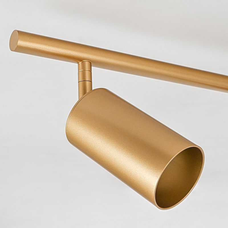 Modern Farmhouse 4/5-Light Gold Linear Ceiling Track Lighting Flush Mount Light
