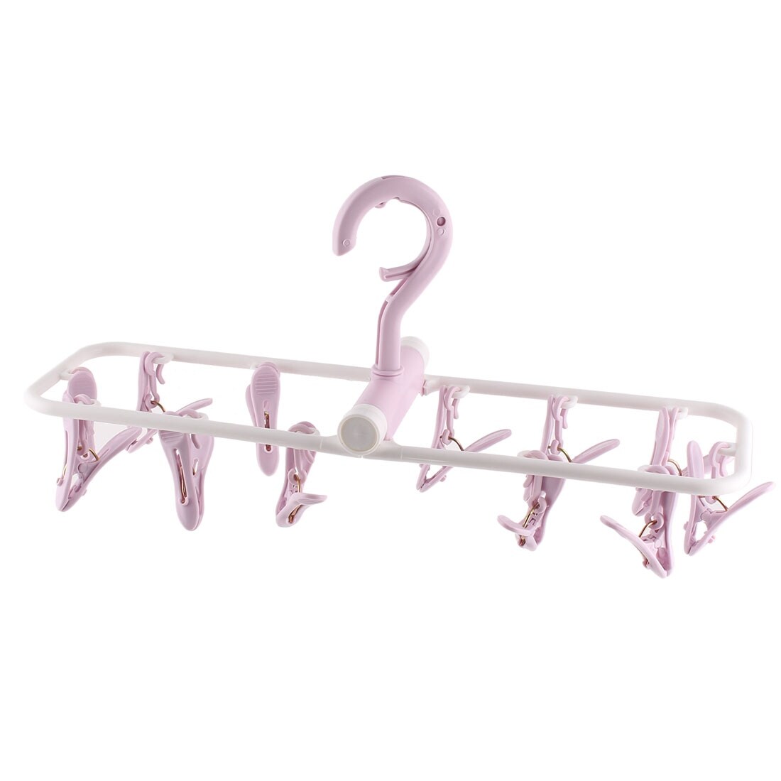 Shop Household Plastic Swivel Hook Drying Rack Clothes Socks