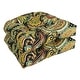 preview thumbnail 37 of 40, 19-inch Rounded Back Indoor/Outdoor Chair Cushions (Set of 2) 19" x 19" - Hadia Franco Noir