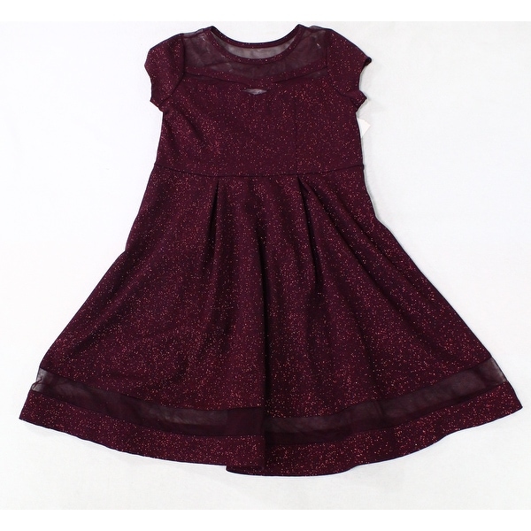 bonnie jean burgundy dress