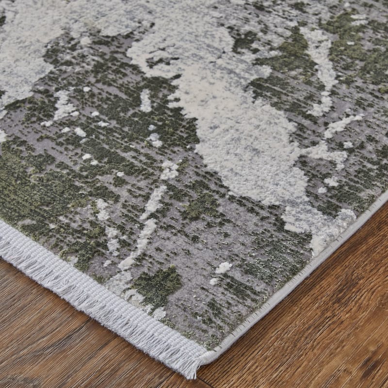Grand Bazaar Lindstra Machine Made Abstract Modern Area Rug