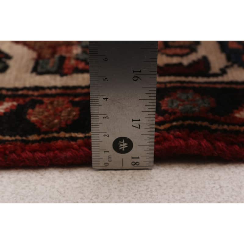 ECARPETGALLERY Hand-knotted Andelz Red Wool Rug - 3'7 x 9'11