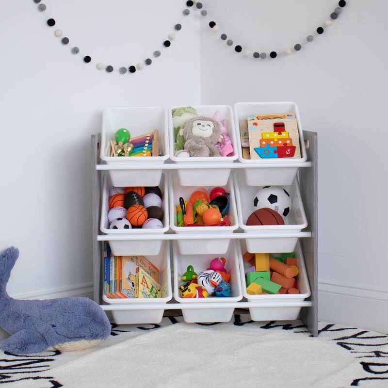Humble Crew Kids Toy Storage Organizer with 9 Storage Bins On Sale Bed Bath & Beyond 33587775