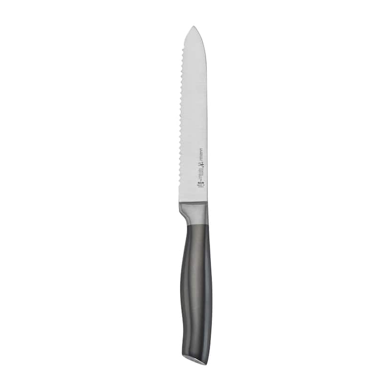 Henckels Graphite 5-inch Serrated Utility Knife - Stainless Steel - 5-inch