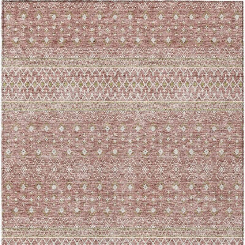 HomeRoots Tribal Transitional Rectangle Outdoor Rug