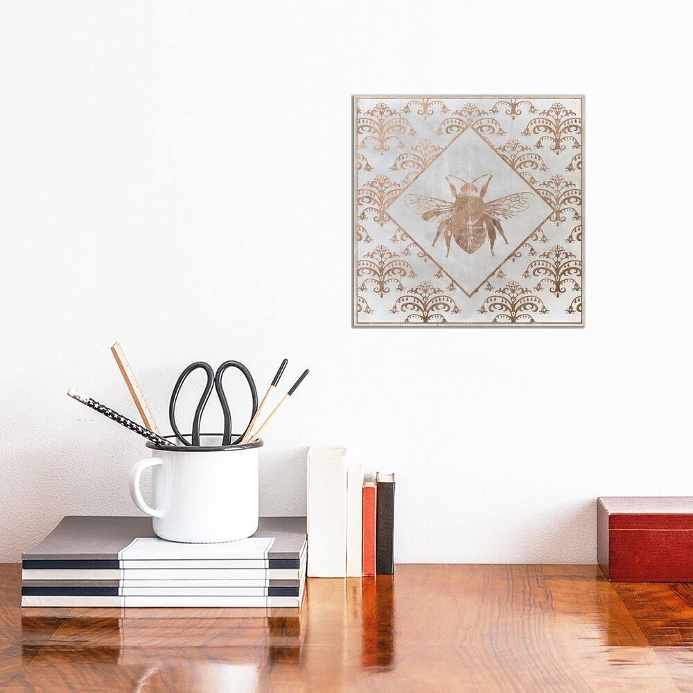 iCanvas "Bee Distressed I" by Daniela Santiago Canvas Print