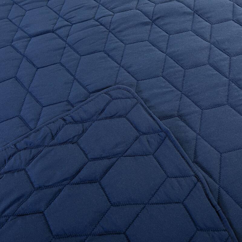 4 Piece Honeycomb Quilt Set by HULALA HOME