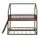 preview thumbnail 36 of 40, Twin Over Twin-Twin House Bunk Bed with Ladder L-Shaped Bunk Bed